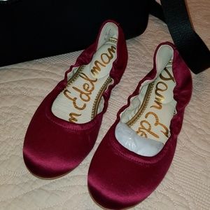 Sam Edelman Satin Flats Farrow Size 7 New